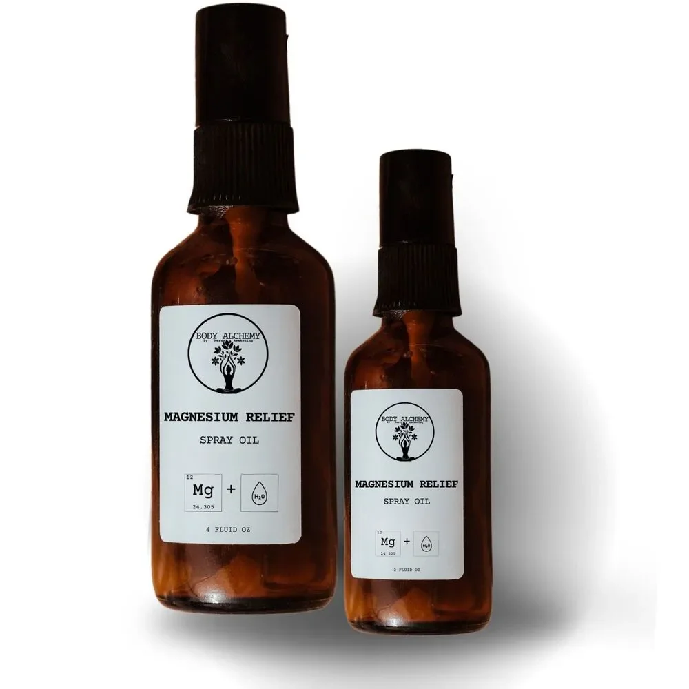 Magnesium Spray Oil -‎ Magnesium Relief by Body Alchemy 4oz
